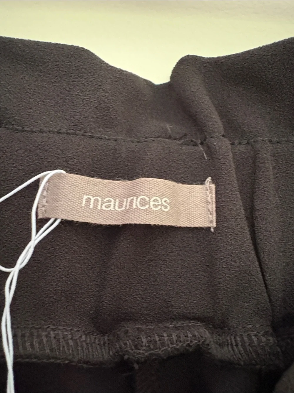 Maurices Black Paperbag Waist Cropped Pants